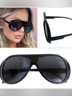 🔥🔥🆕Stylish Black Aviator Sunglasses
